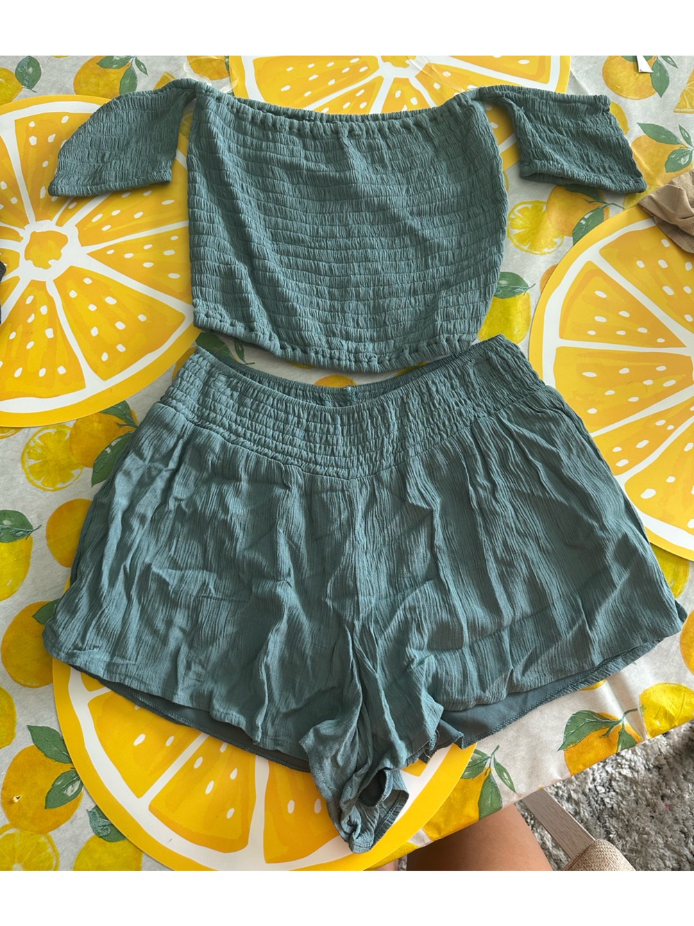Two piece short set size medium